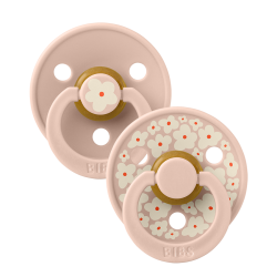 2 Tétines Bibs rondes studio | Jasmine blush