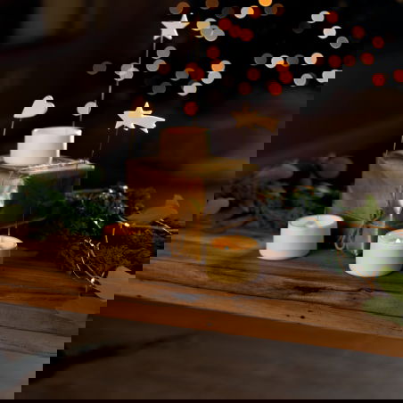 Bougeoir grès et métal | Coeur - Rader