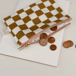 Porte monnaie | Damier Caramel
