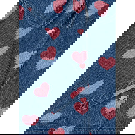 Veste denim | Bon coeur pink - Konges Slojd Veste denim | Bon coeur pink - Konges Slojd
