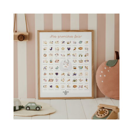 Affiche "Mes premières fois" | Lapins - Les petites dates