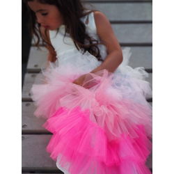 Jupe froufrou Rose