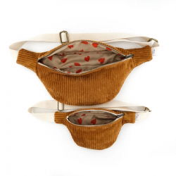 Sac banane Kids velours | Camel