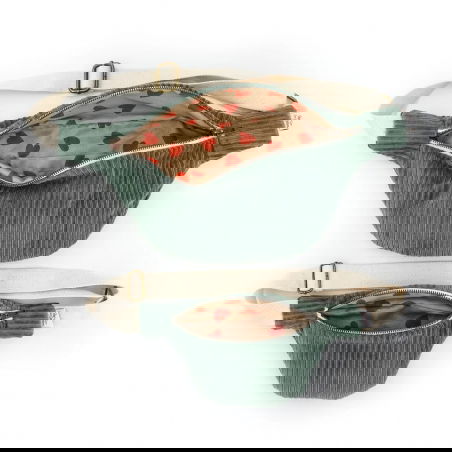 Sac banane Kids velours | Kaki - Rien que des bêtises