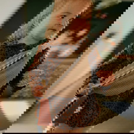 Sac banane Kids velours | Taupe - Rien que des bêtises