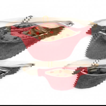 Sac banane Adulte velours | Framboise - Rien que des bêtises