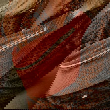 Sac banane Adulte velours | Framboise - Rien que des bêtises