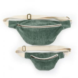 Sac banane Adulte velours | Kaki