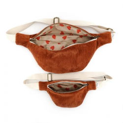 Sac banane Adulte velours | Paprika