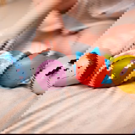 4 balles doudous Dooballs | Les amis dinos - Little Big Friends 4 balles doudous Dooballs | Les amis dinos - Little Big Friends
