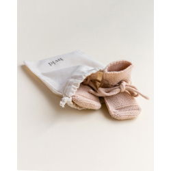 Chaussons en laine | Abricot