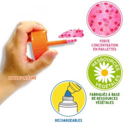 P’tit pot de Gel Pailleté Déco 50ml - Coeur