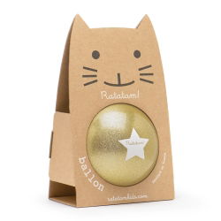 Ballon paillettes 15 cm | Or
