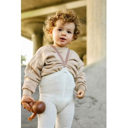 Collant à bretelles sans pieds | Cream Blend checked