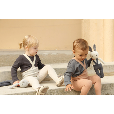 Collant à bretelles avec pieds | Cream Blend - Silly Silas