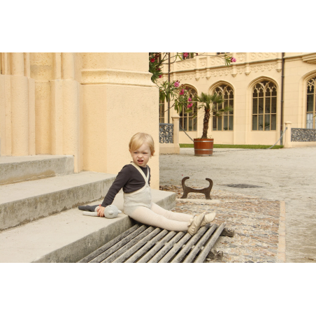 Collant à bretelles avec pieds | Cream Blend - Silly Silas