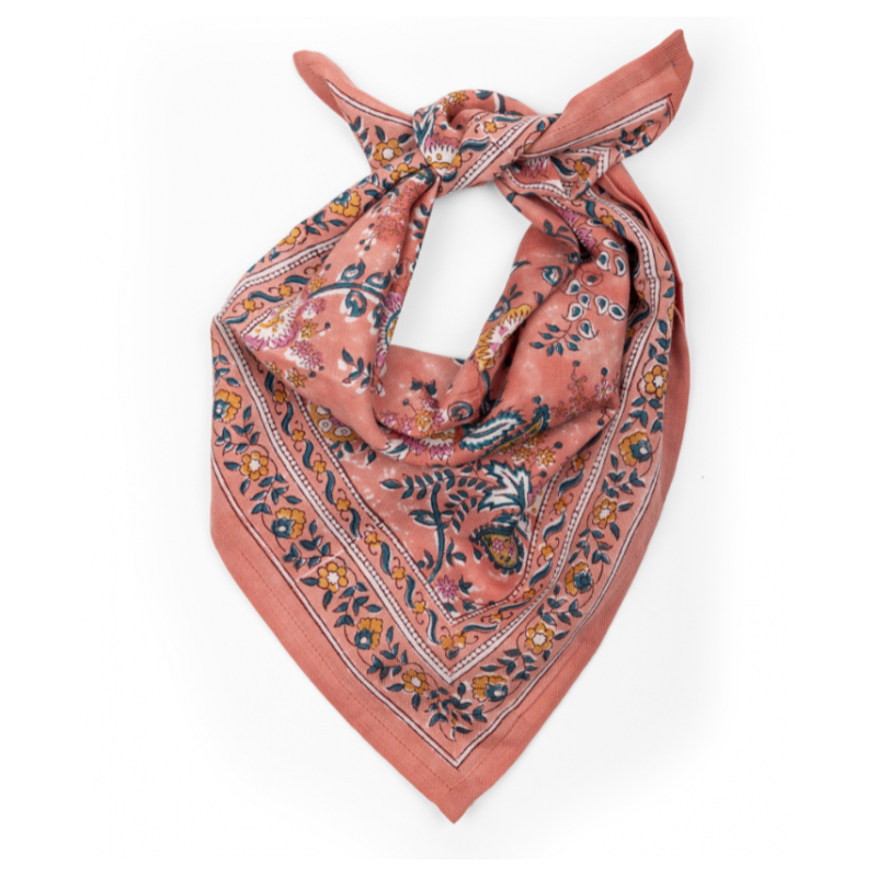 Foulard Petit format | Capri Pêche - Bindi Atelier