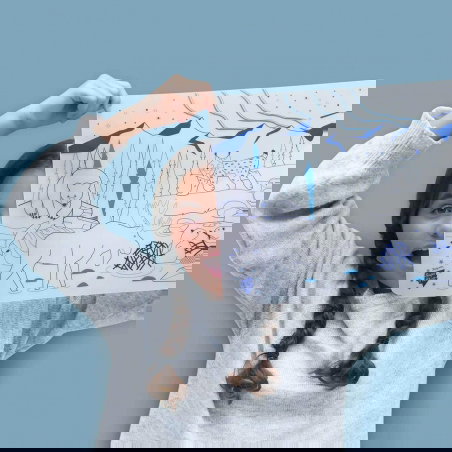 Set en silicone à colorier | Forêt boréale - Super Petit