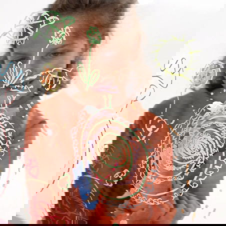 5 crayons de cire | Fluo - Super Petit