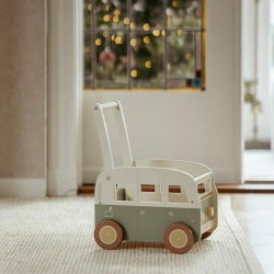 Chariot de marche en bois