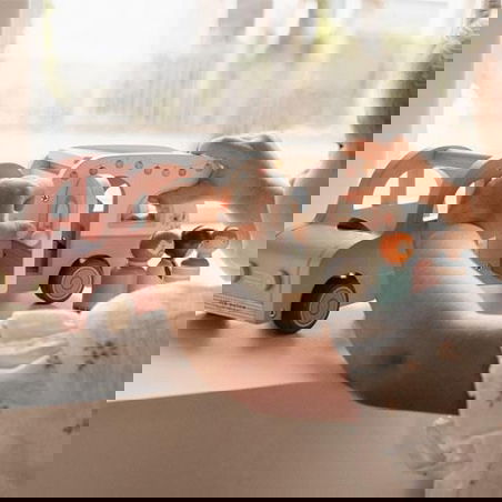 Voiture avec caravane en bois - Little Dutch