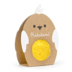 Balle rebondissante facettes oiseau | Jaune