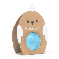 Balle rebondissante facettes oiseau | Bleu