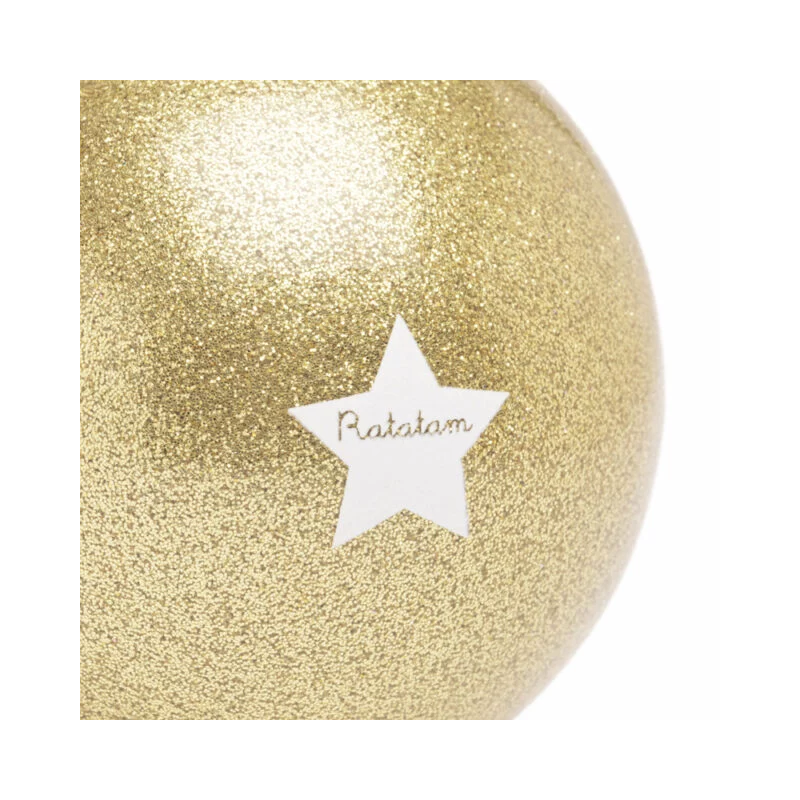 Ballon pailleté 10 cm | Mouton Or