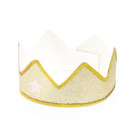 Le baby set cap et couronne | Or Le baby set cap et couronne | Or