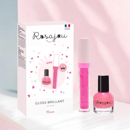 Coffret gloss + vernis | Rubis - Rosajou