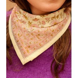 Foulard Petit format | Belize Rose poudre