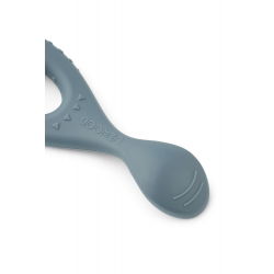 4 cuillères en silicone | Bleu mix