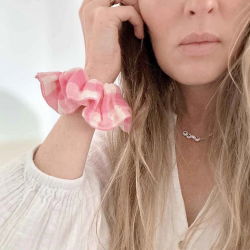 Chouchou | Vichy rose fluo