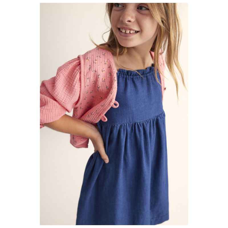 Veste matelassée fleurie | Rose
