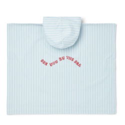 Poncho Kaiden | Rayures bleu
