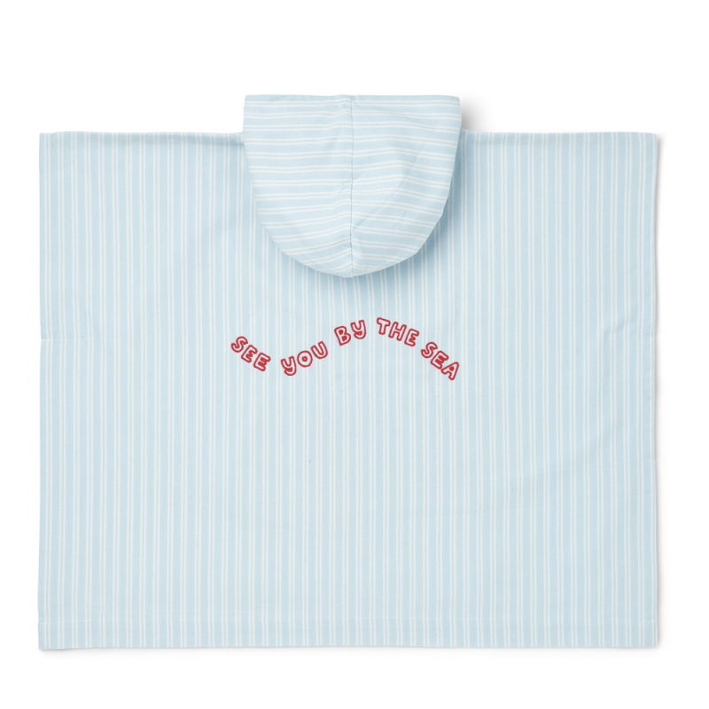 Poncho Kaiden | Rayures bleu