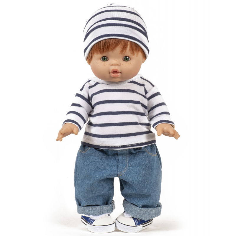 Ensemble marinière jean et bonnet