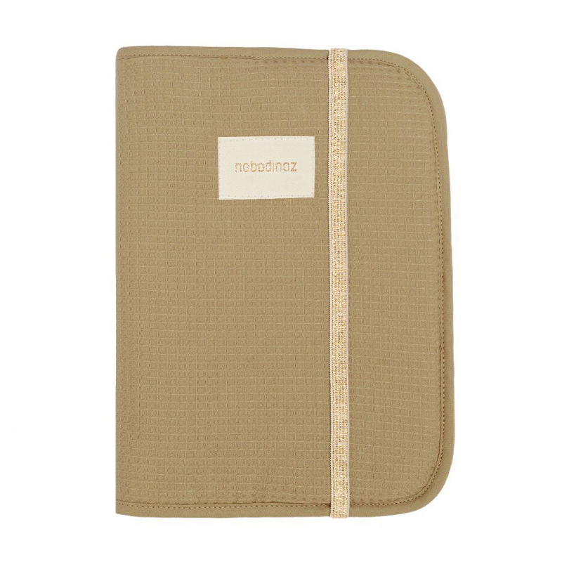 Protège carnet de santé Nid d'abeilles | Olive green - Nobodinoz