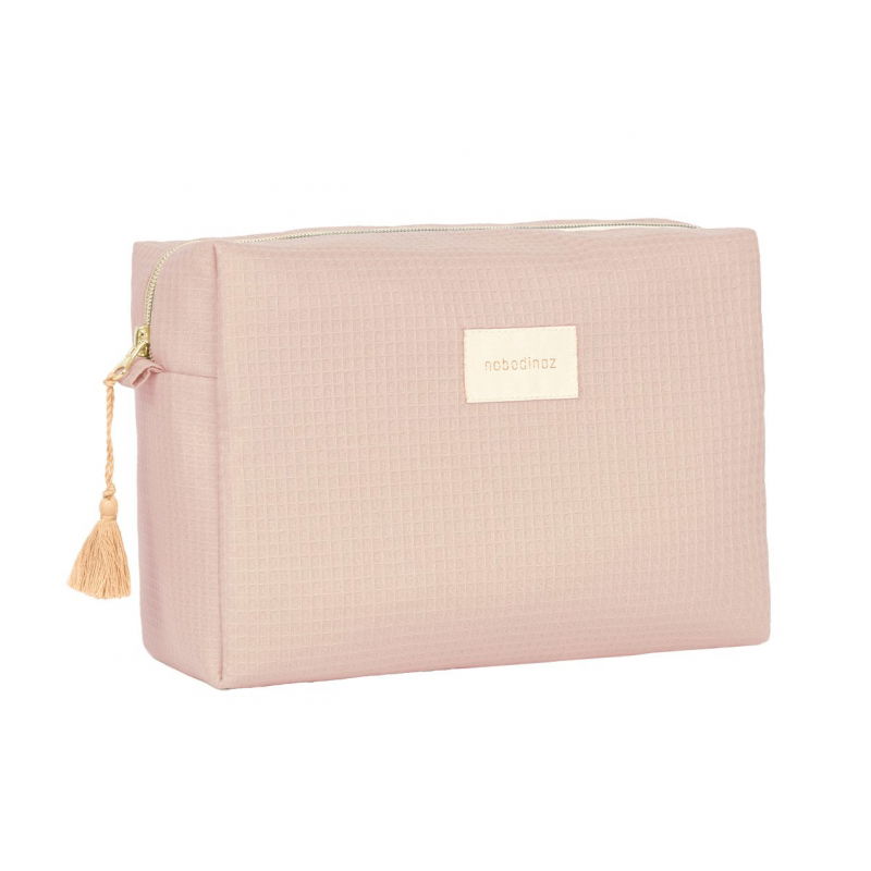 Trousse de toilette en nid d'abeilles | Mauve pink - Nobodinoz