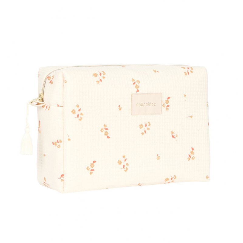 Trousse de toilette en nid d'abeilles | Yellow Lily - Nobodinoz
