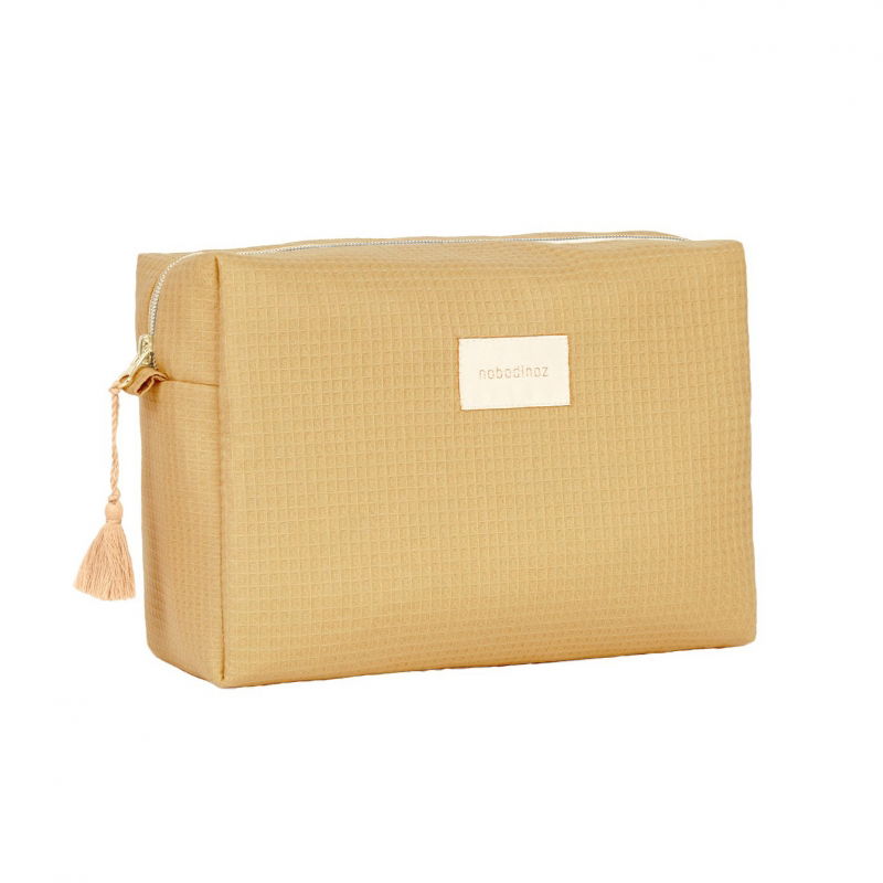 Trousse de toilette en nid d'abeilles | Camel - Nobodinoz