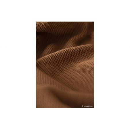 Couverture tricoté coton bio coloris biscuit Couverture tricoté coton bio coloris biscuit
