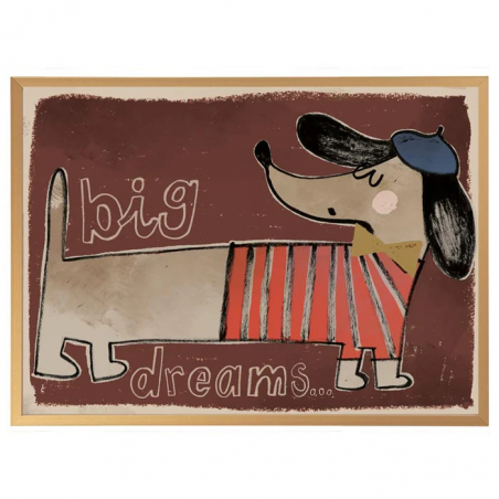 Affiche 50 x 70 cm | Teckel - StudioLoco