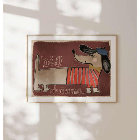 Affiche 50 x 70 cm | Teckel - StudioLoco