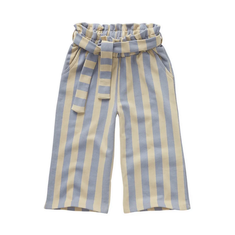 Pantalon culotte | Rayures bleu - Sproet & Sprout
