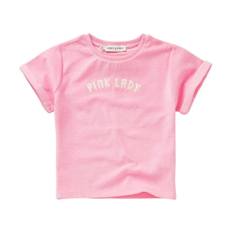 Tshirt éponge | Pink lady - Sproet & Sprout