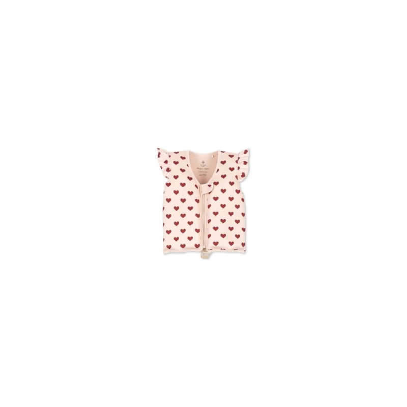 Gilet de piscine | Coeur beige - Konges Slojd