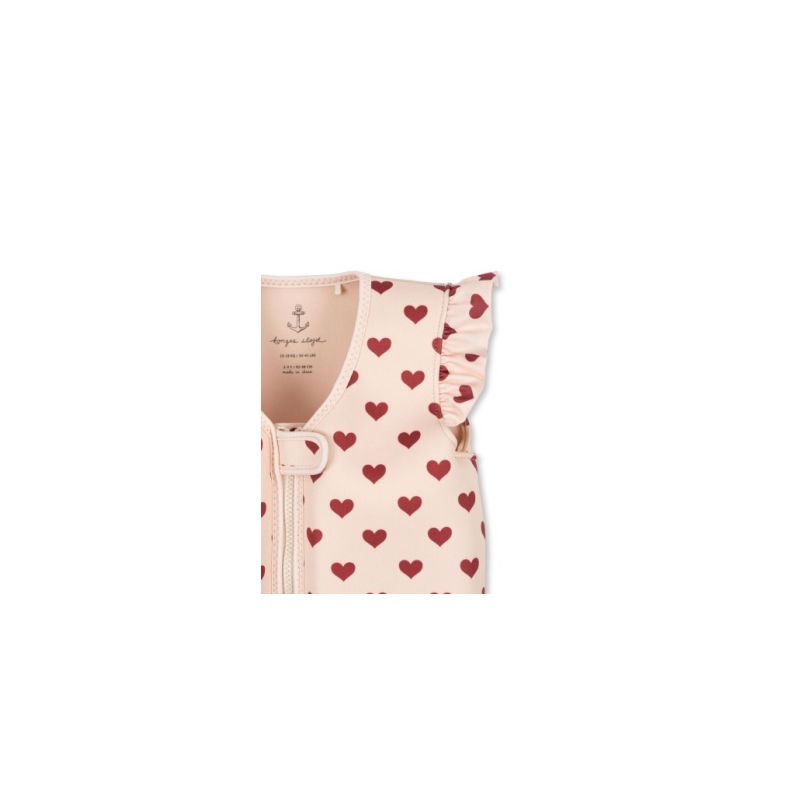 Gilet de piscine | Coeur beige