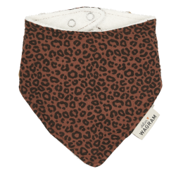 Bavoir bandana | Léopard marron