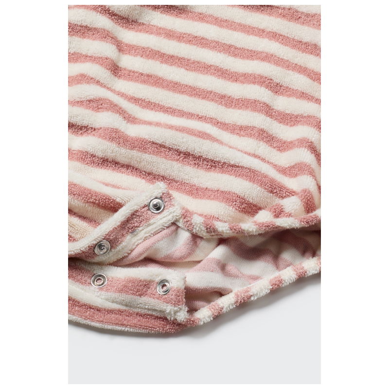 Barboteuse en tissu éponge | Rose